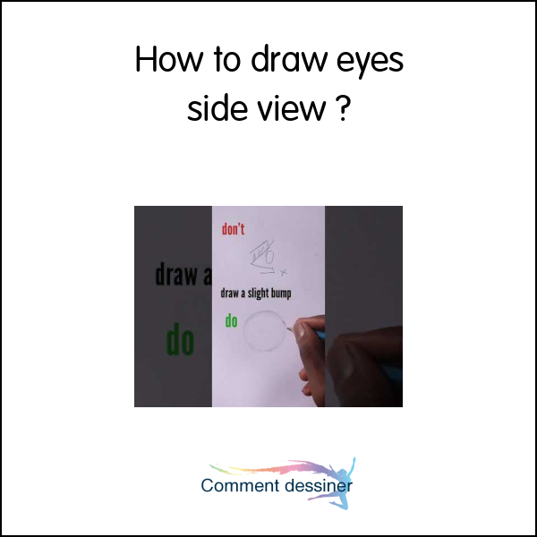 How to draw eyes side view